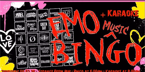 EMO Music Bingo + Karaoke