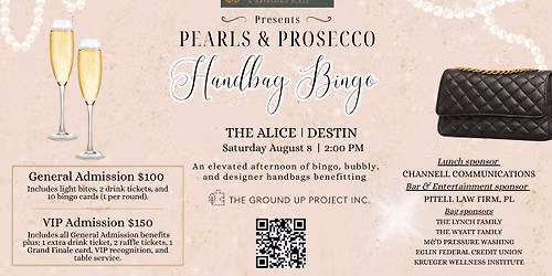Pearls & Prosecco Handbag Bingo