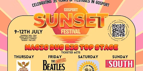 Sunset Festival 2026 celebrating 35 years of Gosport Festivals