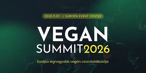 Vegan Summit Budapest 2026