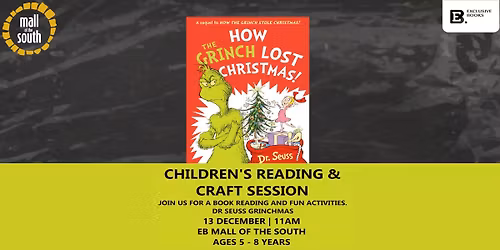 Children's reading & Craft Session at Exclusive Books Mall of the South!🎄