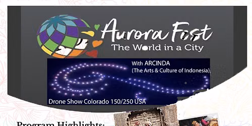 ARCINDA at Aurora Global Festival with Drone Show