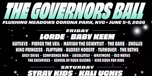 2026 Governors Ball Music Festival - Friday at Flushing Meadows Corona Park