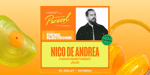 Festival Parasol: PIKNIC \u00c9LECTRONIK, GATINEAU #4: Nico De Andrea