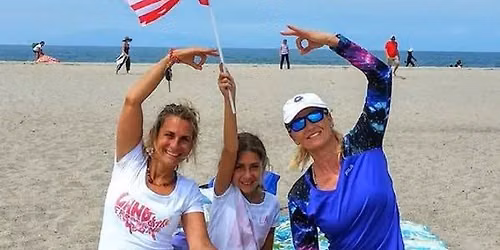 *9am Crystal Bowl MEDITATION & 9:30am 4th of July Flow YOGA by the SEA on sand w/MARKETA