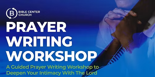 Prayer Writing Workshop