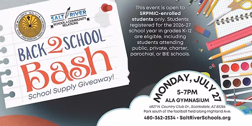 Back 2 School Bash: School Supply Giveaway!