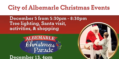 City of Albemarle Christmas Events