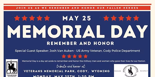 Memorial Day Event at Veterans Memorial Park