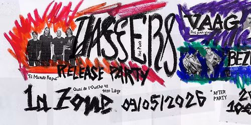 DAGGERS \u2013 \u201cEl Mundo Kaput\u201d release party (support : Vaag, Bezette Stad, Piet Du Congo)