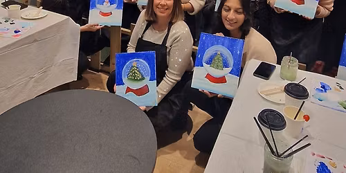Christmas Sip & Paint Snowglobe