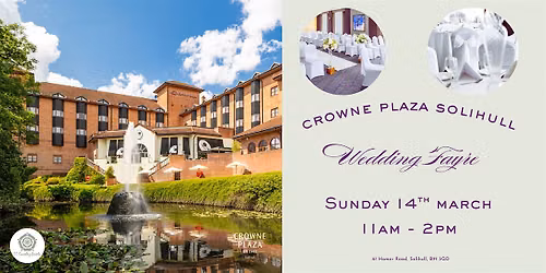 Crowne Plaza Solihull Wedding Fayre