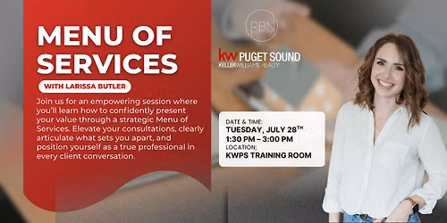 Menu of Services