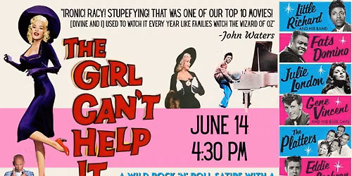 Racy rock \u2018n\u2019 roll satire THE GIRL CAN\u2019T HELP IT (1956)