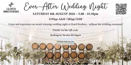 Ever After Wedding Night at Lloyd Brothers - Fleurieu Food Festival 
