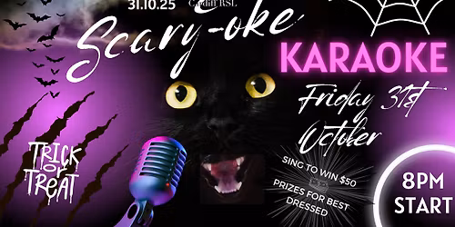 Scary-oke Halloween Karaoke at Cardiff RSL