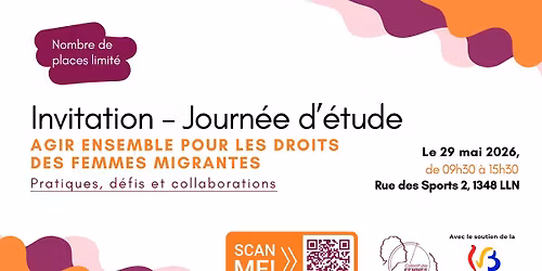 Journ\u00e9e d\u2019\u00e9tude: Agir ensemble pour les droits  des femmes migrantes