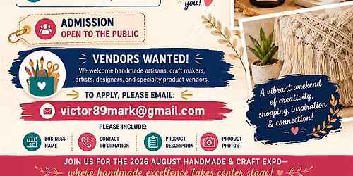 2026 August Handmade & Craft Expo