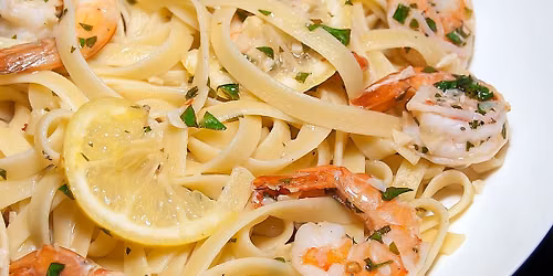 Shrimp Scampi with Homemade Pasta