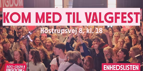 VALGAFTEN med Enhedslisten Frederiksberg og RGU Frederiksberg