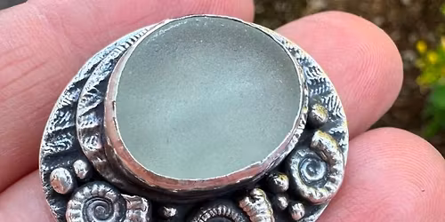 Sea Glass and Silver Clay