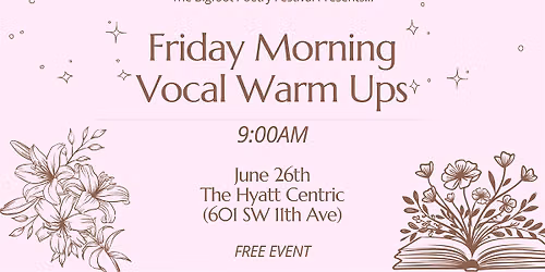 Friday Morning Vocal Warm Ups