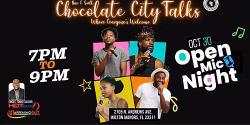 Chocolate City Talks: Open Mic Night
