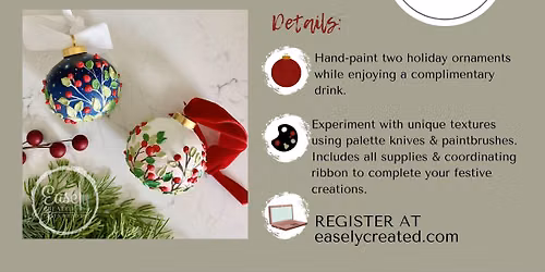 Easely Crafted Thursdays: Textured Ornaments at Easely Created