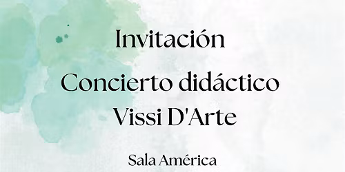 Concierto Vissi D'arte