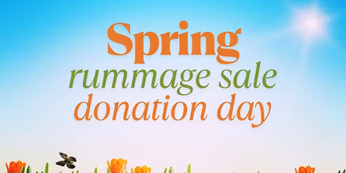 Spring Rummage Sale Donation Day
