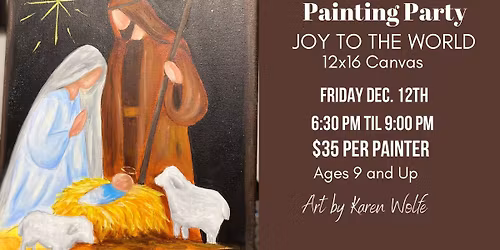 JOY TO THE WORLD - In Studio Painting Party