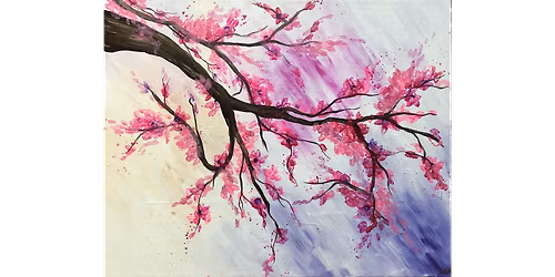 Pink Cherry Blossom - Paint and Sip in Houston | Classpop!\u2122