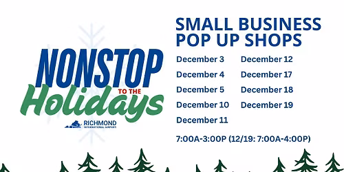 Nonstop to the Holidays: POP UP SHOPS