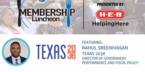 Membership Luncheon feat. Rahul Sreenivasan