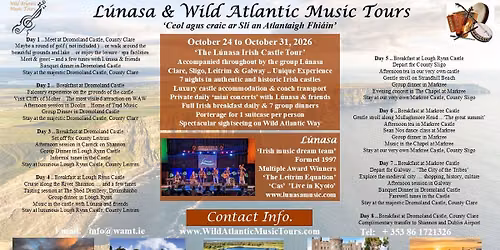 L\u00fanasa Castle Tour October , 2026 