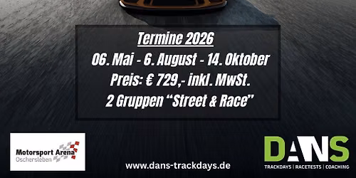 Trackday Oschersleben "Pure Driving"