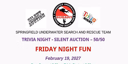 SUSART's 3rd Annual Trivia Night - Silent Auction - 50\/50