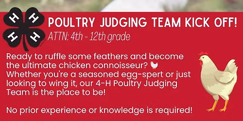 Poultry Judging Team Kick Off