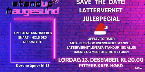Latterverket p\u00e5 Pitters Cafe - Julespecial