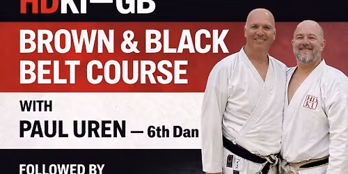 Brown and black belt course with Paul Uren 6th Dan and Dan Grading