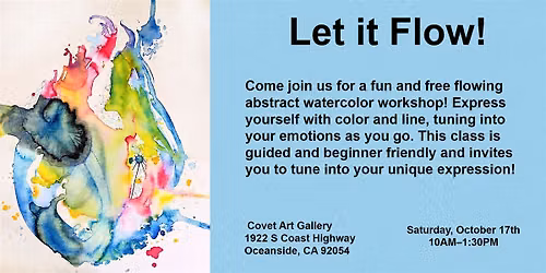 Watercolor Painting " Let it Flow" Workshop with Julie Murphy