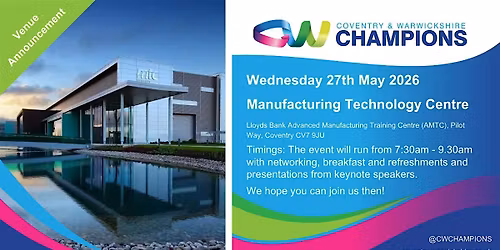 Coventry & Warwickshire Champions May 2026