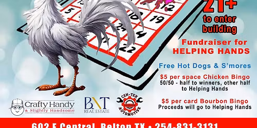 Chicken Poop Bingo\/ Bourbon Bingo night 