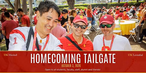 USC Marshall & USC Leventhal Homecoming Tailgate (10\/3, USC vs. Washington)