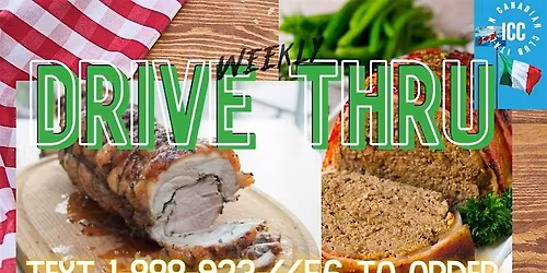 Friday Drive Thru Meals!