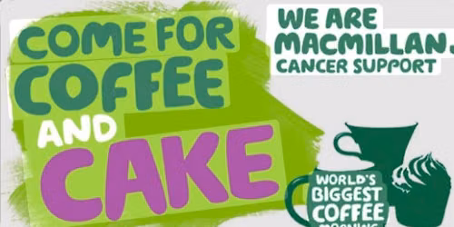 Macmillan coffee afternoon 2026