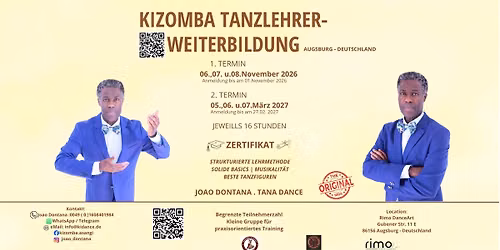 KIZOMBA TANZLEHRER-WEITERBILDUNG MIT ZERTIFIKAT