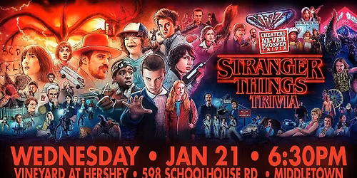 Stranger Things Trivia at The Vineyard at Hershey
