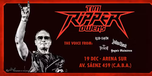 TIM RIPPER OWENS AT FROM HELL FEST: 19 DEC \u00b7 ARENA SUR - AV. S\u00c1ENZ 459 (C.A.B.A.)