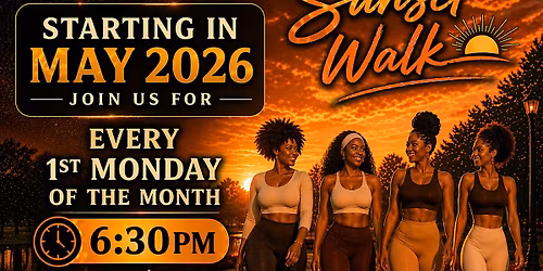 GVL Black Girls Walking Club | Monthly Sunset Walk & Social